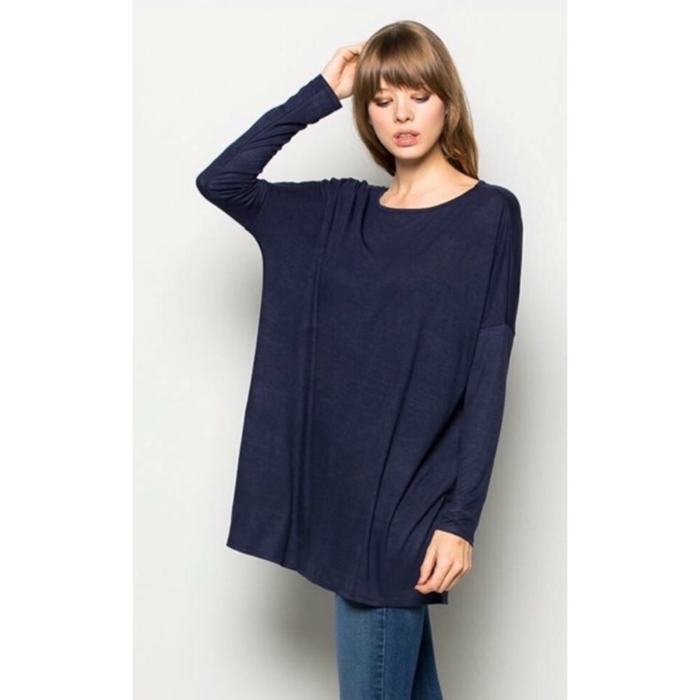 Piko 1988 Navy Long Sleeve Top